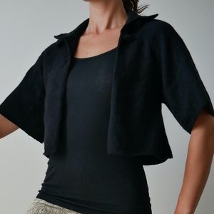 Wool-Angora Shrug